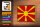 Holzschild Flagge Mazedoniens 18x12cm Retro Flag Macedonia Dekoration