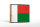 Holzschild Flagge Madagaskars 18x12 cm Retro Madagascar Dekoration
