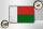 Holzschild Flagge Madagaskars 18x12 cm Retro Madagascar Dekoration