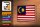 Holzschild Flagge Malaysias 18x12cm Retro Flag of Malaysia Dekoration