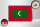 Holzschild Flagge Malediven 18x12 cm Retro Flag Maldives Dekoration