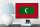 Holzschild Flagge Malediven 18x12 cm Retro Flag Maldives Dekoration