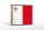 Holzschild Flagge Maltas 18x12 cm Retro Flag of Malta Dekoration