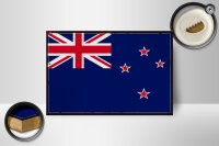 Holzschild Flagge Neuseelands 18x12 cm Retro New Zealand Dekoration