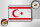 Holzschild Flagge Nordzypern 18x12 cm Retro Flag Dekoration