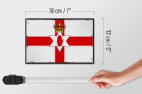 Holzschild Flagge Nordirland 18x12 cm RetroFlag Dekoration