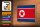 Holzschild Flagge Nordkoreas 18x12 cm Retro North Korea Dekoration