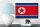 Holzschild Flagge Nordkoreas 18x12 cm Retro North Korea Dekoration