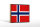 Holzschild Flagge Norwegens 18x12 cm Retro Flag Norway Dekoration