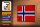 Holzschild Flagge Norwegens 18x12 cm Retro Flag Norway Dekoration