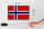 Holzschild Flagge Norwegens 18x12 cm Retro Flag Norway Dekoration