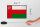 Holzschild Flagge Omans 18x12 cm Retro Flag of Oman Dekoration