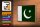 Holzschild Flagge Pakistans 18x12cm Retro Flag of Pakistan Dekoration