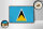 Holzschild Flagge Saint Lucias 18x12 cm Retro Saint Lucia Dekoration