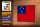 Holzschild Flagge Samoas 18x12 cm Retro Flag of Samoa Dekoration