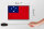 Holzschild Flagge Samoas 18x12 cm Retro Flag of Samoa Dekoration