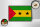 Holzschild Flagge São Tomé und Príncipe 18x12cm Retro Flag Dekoration