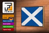 Holzschild Flagge Schottlands 18x12 cm Retro Flag Scotland Dekoration