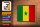 Holzschild Flagge Senegal 18x12 cm Retro Flag of Senegal Dekoration