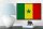 Holzschild Flagge Senegal 18x12 cm Retro Flag of Senegal Dekoration