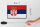 Holzschild Flagge Serbiens 18x12 cm Retro Flag of Serbia Dekoration
