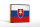 Holzschild Flagge Slowakei 18x12 cm Retro Flag of Slovakia Dekoration