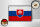 Holzschild Flagge Slowakei 18x12 cm Retro Flag of Slovakia Dekoration