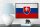 Holzschild Flagge Slowakei 18x12 cm Retro Flag of Slovakia Dekoration