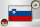 Holzschild Flagge Sloweniens 18x12 cm Retro Flag Slovenia Dekoration