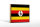Holzschild Flagge Ugandas 18x12 cm Retro Flag of Uganda  Dekoration