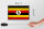 Holzschild Flagge Ugandas 18x12 cm Retro Flag of Uganda  Dekoration