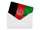 Blechpostkarte Flagge Afghanistan 14x10 cm Afghanistan Rost Deko Schild