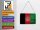 Blechpostkarte Flagge Afghanistan 14x10 cm Afghanistan Rost Deko Schild