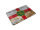 Blechpostkarte Flagge Alderney 14x10 cm Flag Alderney Rost Deko Schild