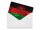 Blechpostkarte Flagge Malawi 14x10 cm Flag of Malawi Rost Deko Schild