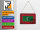 Blechpostkarte Flagge Malediven 14x10 cm Flag Maldives Rost Deko Schild