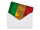 Blechpostkarte Flagge Mali 14x10 cm Flag of Mali Rost Deko Schild