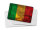 Blechpostkarte Flagge Mali 14x10 cm Flag of Mali Rost Deko Schild