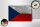 Holzschild Flagge Tschechien 18x12cm Czech Republic Rost