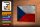 Holzschild Flagge Tschechien 18x12cm Czech Republic Rost