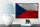 Holzschild Flagge Tschechien 18x12cm Czech Republic Rost