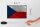 Holzschild Flagge Tschechien 18x12cm Czech Republic Rost