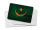 Blechpostkarte Flagge Mauretanien 14x10cm Flag Mauritania Rost Deko Schild