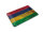 Blechpostkarte Flagge Mauritius 14x10 cm Flag Mauritius Rost Deko Schild