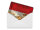Blechpostkarte Flagge Monaco 14x10 cm Flag of Monaco Rost Deko Schild