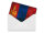 Blechpostkarte Flagge Mongolei 14x10 cm Flag of Mongolia Rost Deko Schild