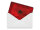 Blechpostkarte Flagge Marokko 14x10 cm Flag of Morocco Rost Deko Schild