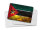 Blechpostkarte Flagge Mosambik 14x10 cm Flag Mozambique Rost Deko Schild