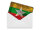Blechpostkarte Flagge Myanmar 14x10 cm Flag of Myanmar Rost Deko Schild
