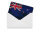 Blechpostkarte Flagge Neuseeland 14x10 cm New Zealand Rost Deko Schild